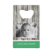Bois rustique faux 1 photo papa gris vert (Dos)