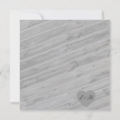 Bois rustique Floride invitations de mariage jaune (Dos)