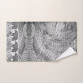 Bois rustique Gris Portes de promenade Ensemble de (Serviette à main)