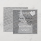 Bois rustique Idaho Gris invitations de mariage (Devant / Derrière)