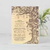 Bois rustique & jarres de mason invitations de mar (Debout devant)