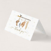 Bois rustique ligne de linge Pêche Merci bébé (Front)