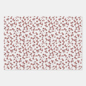 bois rustique noël cadeau emballage papier trio (Devant 3)