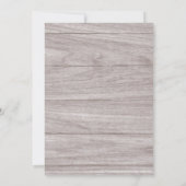 Bois rustique Nous faisons Faire-part de mariage (Dos)