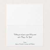 Bois rustique Petit Carte photo de vacances plié (Inside Unfolded)