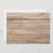 Bois rustique sainte baieJoyeuse carte photo de No (Dos)