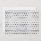 Bois rustique Sip et voir Baby shower Invitation (Dos)