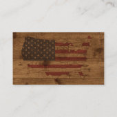 Bois rustique sur tout le Carte de visite des État (Dos)