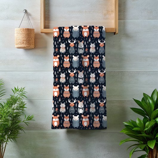 Bois scandinave Animaux Noël hiver