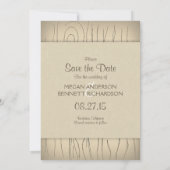 bois sculpté vintage enregistrer la carte de date (Dos)