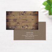 Bois simple à grange | Certificat Rustic de carte  (Bureau)