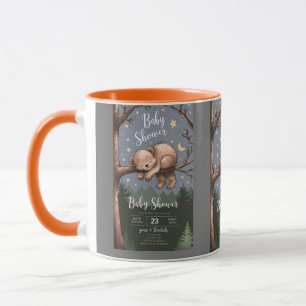 Bois Sleepy Bear Coffee Mug   Cosy Forest Anim