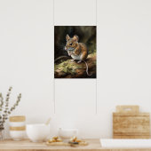 Bois Souris Bois Bois Animal Art Imprimer Poster (Cuisine)