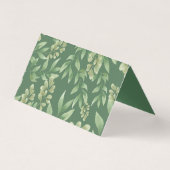 Bois tendance Animaux Forest Greenery Carte Place (Back)