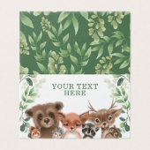 Bois tendance Animaux Forest Greenery Carte Place (Outside Unfolded)