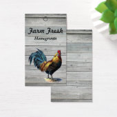Bois Vintage Rooster Maison Prix Tags (Bureau)