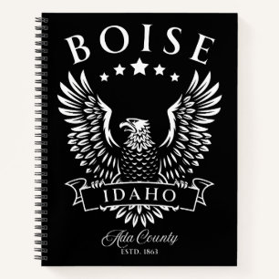 Boise Ada County Idaho Antieke Adelaar Notitieboek