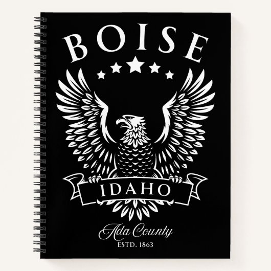 Boise Ada County Idaho Eagle Notitieboek (Voorkant)