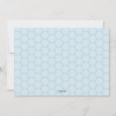 boisé garçon baby shower invitation hibou brun ble (Dos)