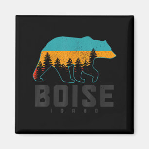 Boise Idaho Beer Grizzly Trots Buiten Vintage Magneet