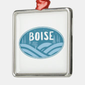 Boise Idaho buiten Metalen Ornament (Links)