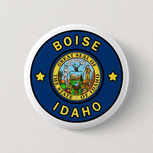 Boise Idaho Ronde Button 5,7 Cm (Voorkant)