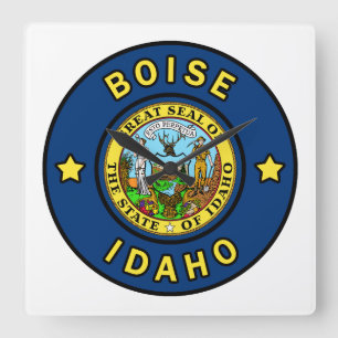 Boise Idaho Vierkante Klok