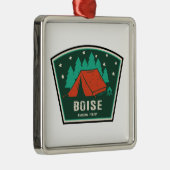 Boise National Forest Camping Metalen Ornament (Rechts)
