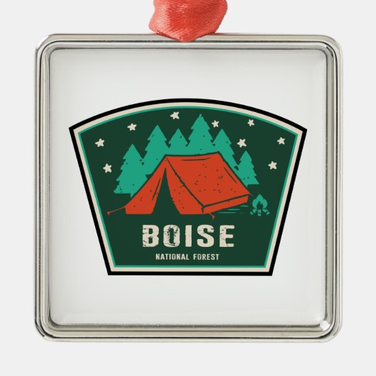 Boise National Forest Camping Metalen Ornament (Voorkant)