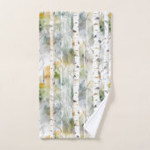 Boiseries vert motif (Serviette à main)