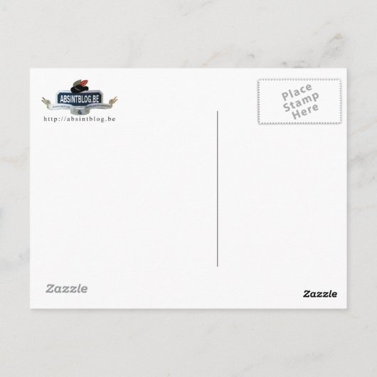 Boisson Absinthe de carte postale (Dos)