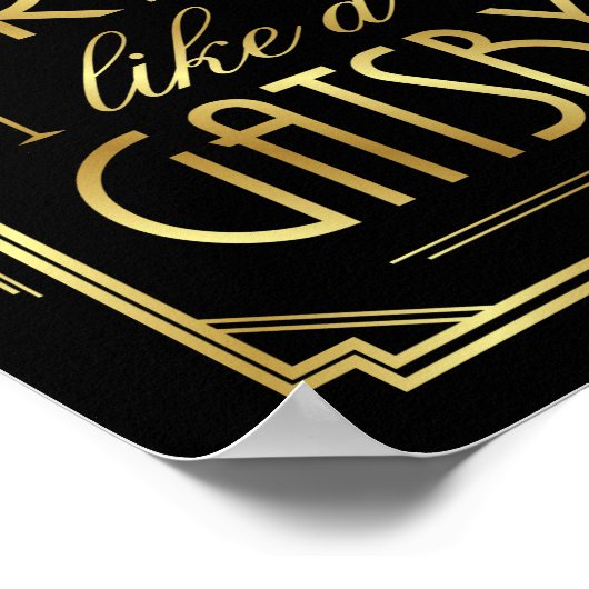 BOISSON Art Déco COMME UN GATSBY Sign Print (Coin)