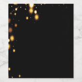 Boisson Black and Gold sur mesure étiquettes (Étiquettes simples)