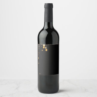 Boisson Black and Gold sur mesure étiquettes