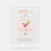 Boisson cocktail aquarelle pour enterrement de vie (Recto)