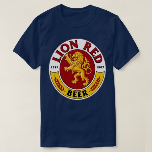 Boisson de bière rouge Lion Premium TShirt (Design devant)