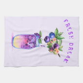 Boisson de bleuet frais Serviette de cuisine - Tex (Horizontal)