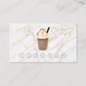 Boisson de café | Marbre or | Carte Punch (Devant)