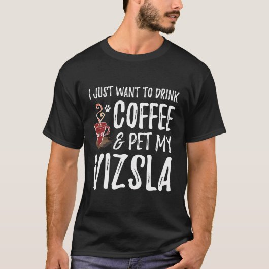 Boisson de café Vizsla Sweat - shirt à capuche Fun (Devant)