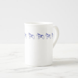 Boisson de chevalet bleu et blanc Chine Mug