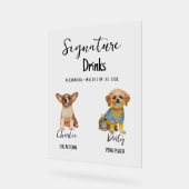 Boisson de signature de calligraphie de chien de c (Angle)
