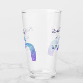 Boisson de sirène comme un culbuteur en verre de (Droite)