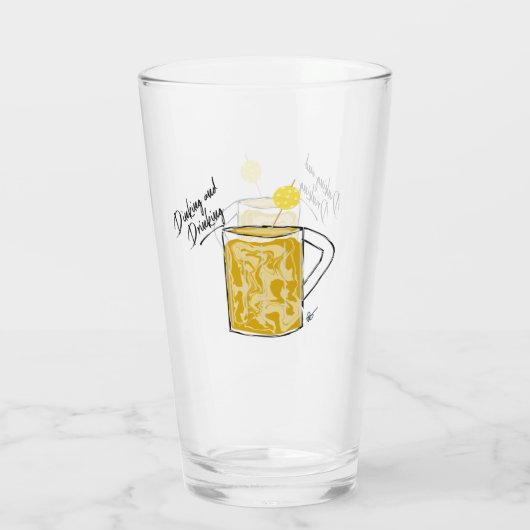 Boisson de verre de Pickleball (Dos)