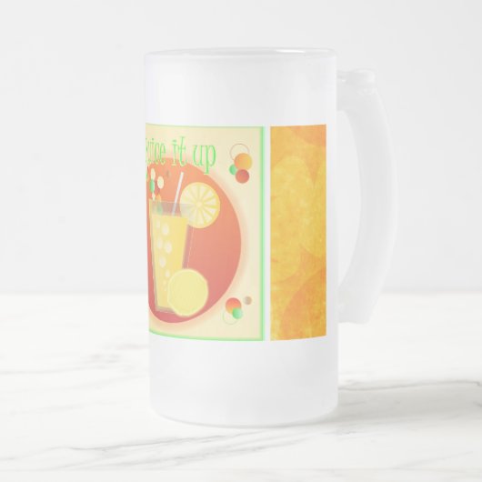 Boisson Jus Froid Boisson Jaune Mug Frosted (Devant droit)