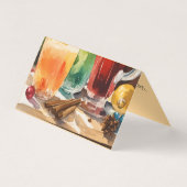 Boisson Père Noël aquarelle | Carte de boissons de (Back)