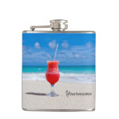 Boisson sur le flacon de coutume de plage (Devant)