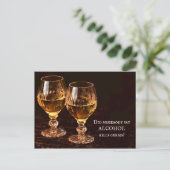Boissons D'Alcool Drôle Se Bien Bientôt Carte Post (Debout devant)