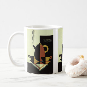 Boissons de boissons vintage Cafetière avec tasses