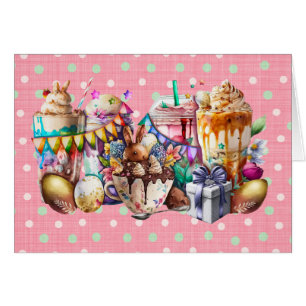 Boissons de café chic Bunny de Pâques