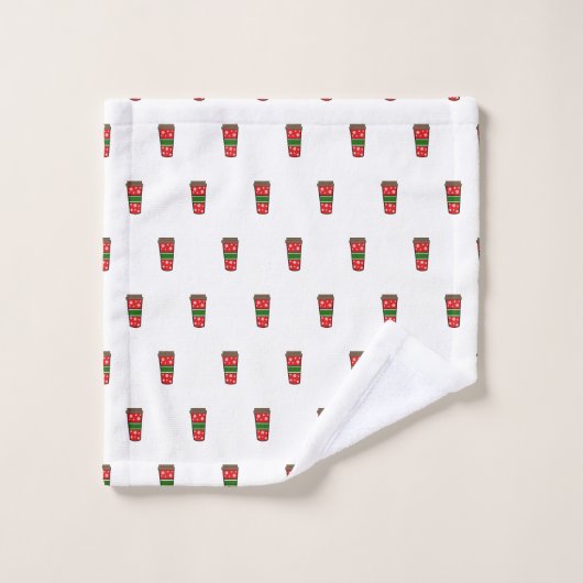 Boissons De Café De Vacances (Gant de toilette)